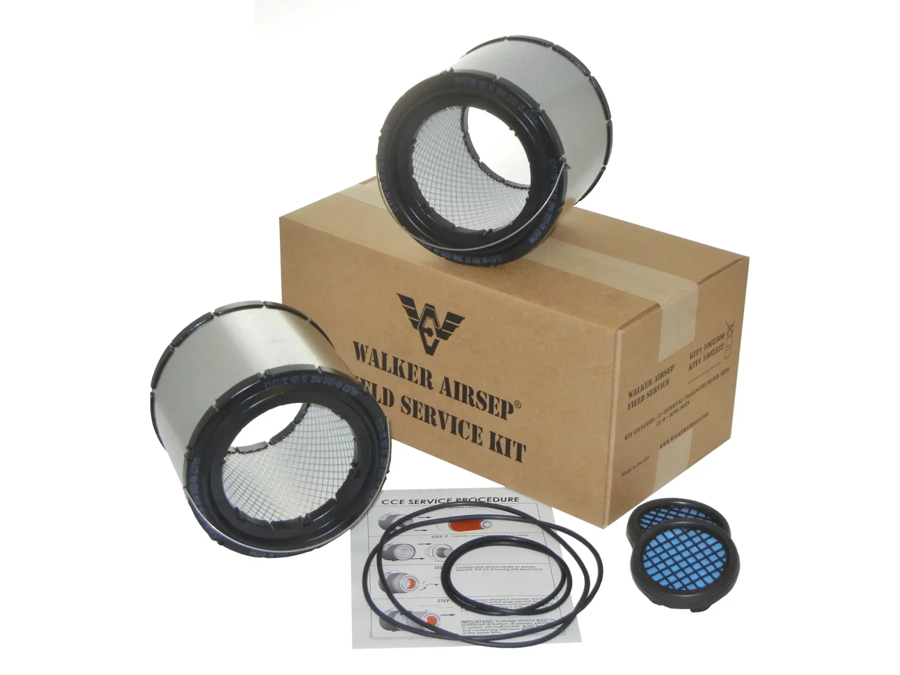 CCE FIELD SERVICE KIT 10" AIRSEP COALESCER 2 PACK -Part# 1002586 (3")