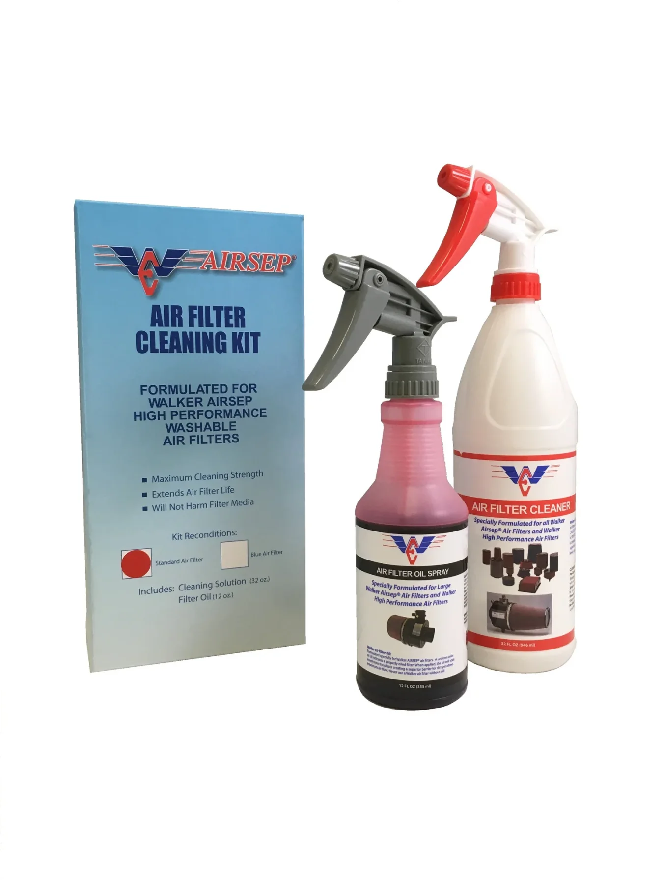 AIRSEP Air Filter Cleaning Kit (Red Oil) Large -Part# AAF1016